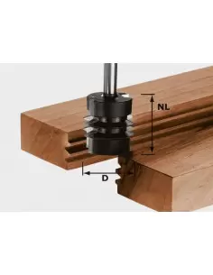 Fraise à rainurer en V D8mm FESTOOL