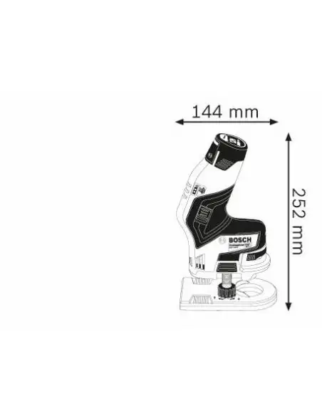 Affleureuse sans fil GKF 12V-8 2 batteries 3,0 Ah L-BOXX - Bosch