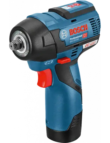 Boulonneuse à chocs sans fil GDS 12V-115, 2x3,0Ah, L-BOXX - Bosch