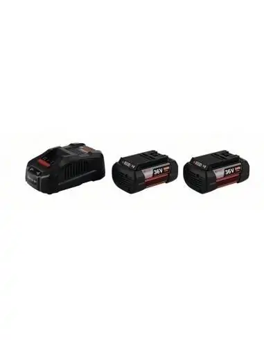 Pack 2 batteries GBA 36V 6.0 Ah + chargeur GAL 3680 CV - Bosch