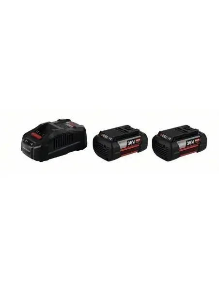 Batterie 36V 6,0Ah (x2) et chargeur Bosch GBA + GAL 3680 