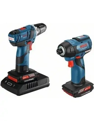 Pack perceuse-visseuse sans-fil GSR 12V-20 + visseuse à chocs sans-fil à induction GDR 12V-110 - Bosch