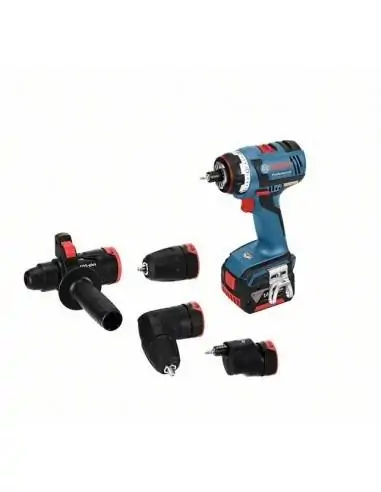 Perceuse-visseuse sans-fil GSR 14,4 V-EC FC2 + 4 mandrins, 2 batteries 4,0 Ah, L-BOXX - Bosch
