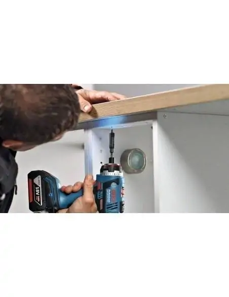 Perceuse-visseuse sans-fil GSR 14,4 V-EC FC2 + 4 mandrins, 2 batteries 4,0 Ah, L-BOXX - Bosch