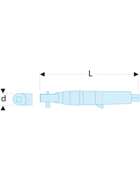 Cliquet 1/4" sans fil 10.8V 2.0 (sans batterie) - CL3.R10RD - Facom