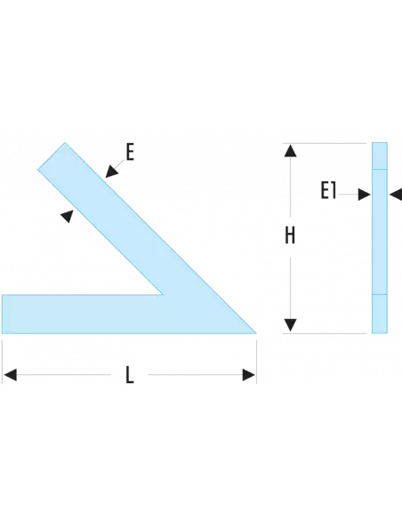 Equerre à chapeau à 45° - DELA.1292.00 - Facom