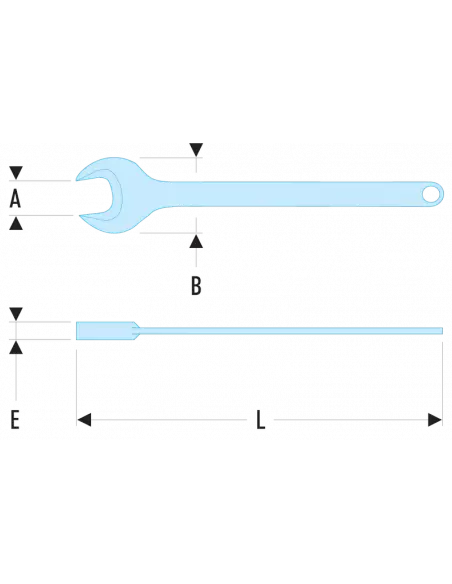 45 - Clés à fourche simple - 45.65 - Facom