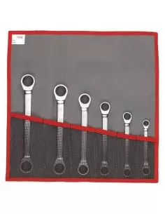 64 - Jeux de clés polygonales à cliquet droites métriques et pouces - 64.JE6T - Facom