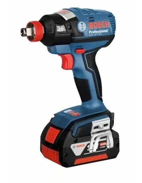 Visseuse à chocs sans fil GDX 18 V-EC, 2 batteries 5,0 Ah, L-BOXX - Bosch