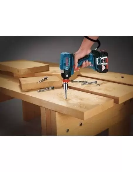 Visseuse à chocs sans fil GDX 18 V-EC, 2 batteries 5,0 Ah, L-BOXX - Bosch