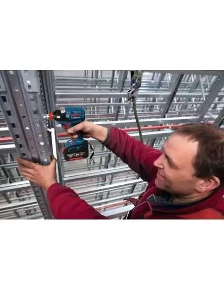 Visseuse à chocs sans fil GDX 18 V-EC, 2 batteries 5,0 Ah, L-BOXX - Bosch