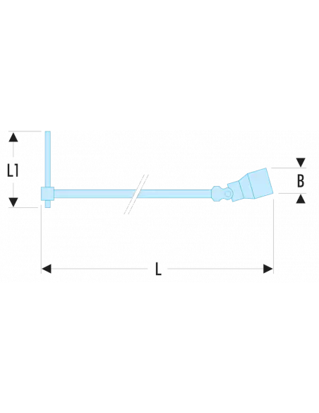 99C - Clés à douilles en "T" à cardan avec poignée coulissante métriques - 99C.13 - Facom