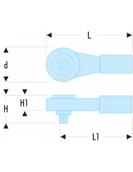 Cliquet 3/4" sans manche - K.151B - Facom