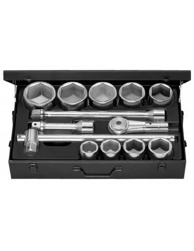 Coffret douilles 1" - 6 pans mètriques - M.423E - M.423E - Facom