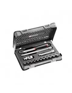 Coffret douilles 1/2" 12 pans en pouces - 15 pièces - S.161-1P12U - S.161-1P12U - Facom