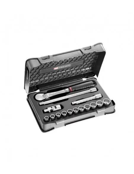 Coffret douilles 1/2" 12 pans en pouces - 15 pièces - SL.161-1P12U - SL.161-1P12U - Facom