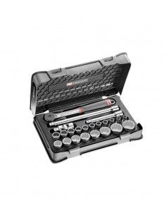 Coffret douilles 1/2" 12 pans métriques - 23 pièces - S.161-3P12 - S.161-3P12 - Facom
