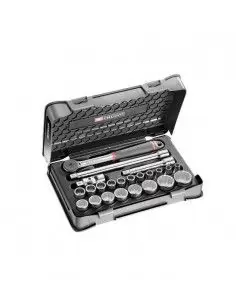 Coffret douilles 1/2" 12 pans métriques - 23 pièces - S.161-3P12 - S.161-3P12 - Facom