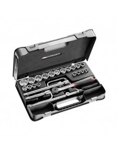 Coffret douilles 1/2" 6 pans en pouces - 25 pièces - S.161-3P6U - S.161-3P6U - Facom