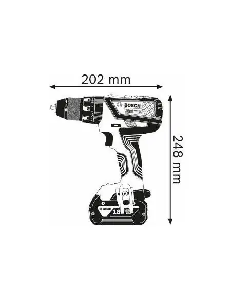 GSB 18V-28, 2 batteries x 2,0 Ah, AL 1820 CV, L-BOXX - Bosch