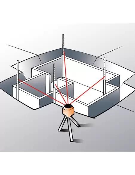 Laser rotatif double pente FL 510HV-G Tracking (CL 2) & FR 77-MM Tracking - 231700 - Geo Fennel