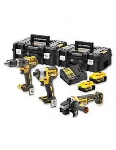 Kit 3 outils XR 18V 5Ah Li-Ion Brushless DCD796 + DCF887 + DCG405 - DCK384P2T - Dewalt