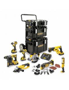 Kit Premium 8 outils XR 18V 5Ah Lion : DCD996 + DCF887 + CS570 + DCS355 + DCL050 + DCG405 + DCH273 + DCS367 - DCK853P4 - Dewalt