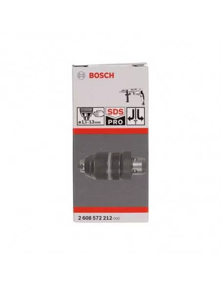 Mandrin automatique avec adaptateur pour perforateur Bosch 1,5 à 13mm - 2608572212 - Bosch