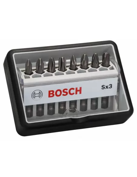 Coffret d’embouts de vissage Robust Line qualité extra-dure (8 pièces) - 2607002568 - Bosch