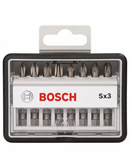 Coffret d’embouts de vissage Robust Line qualité extra-dure (8 pièces) - 2607002568 - Bosch