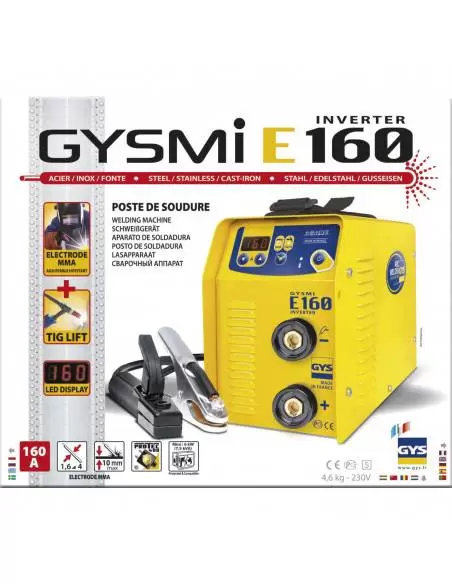 Poste à souder MMA Inverter GYSMI E160 avec valise - 016002 - GYS