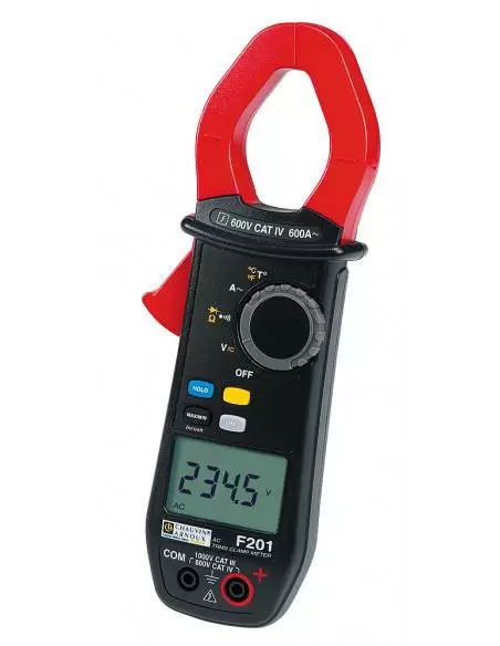 Pince ampèremétrique multimètre F201 TRMS 600AAC - P01120921 - Chau