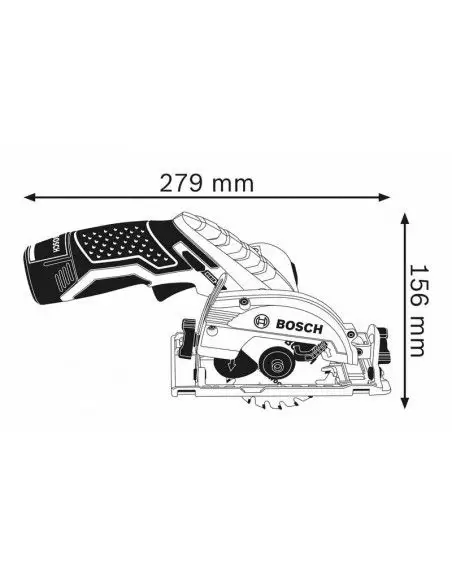 Scie circulaire sans fil GKS 12V-26 Solo L-BOXX | 06016A1002 - Bosch