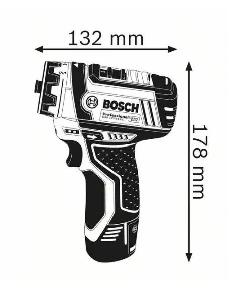 Perceuse-visseuse sans-fil GSR 12V-15 FC Solo + Set accessoires - 06019F6003 - Bosch