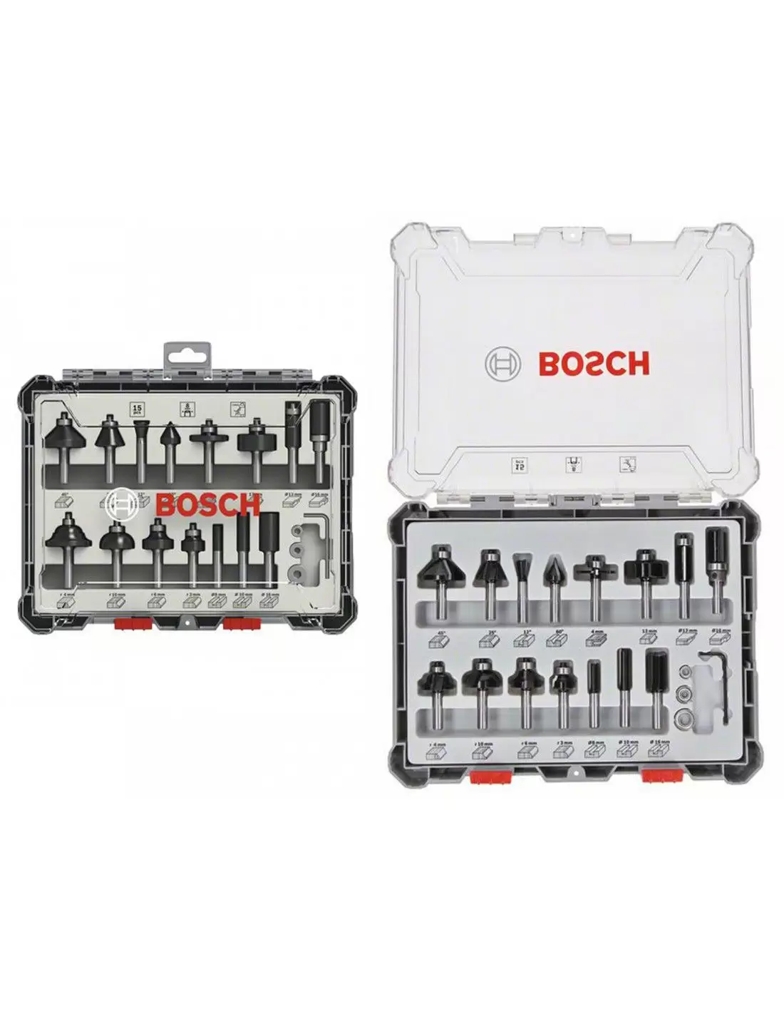 Bosch Professional coffret de fraises 8mm set de 15