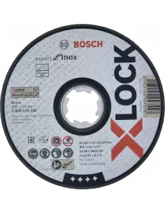 Disque à tronçonner droits X-LOCK Inox 125x1.6x22.23 mm (25 pièces) - 2608619265 - Bosch
