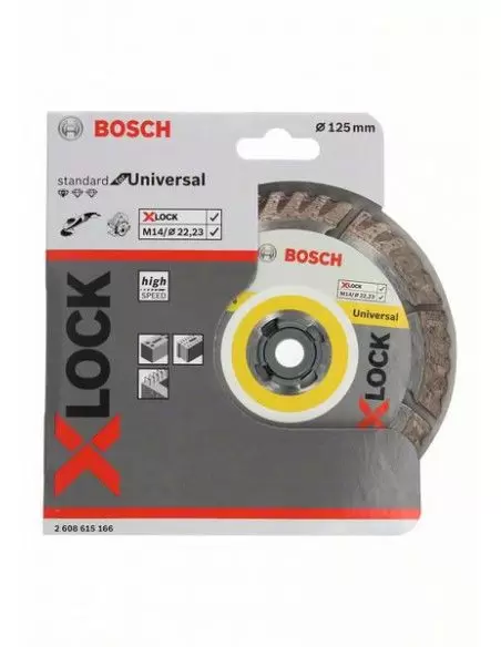 Disque à tronçonner diamantés X-LOCK Universal 125x22.23x2x10 mm - 2608615166 - Bosch