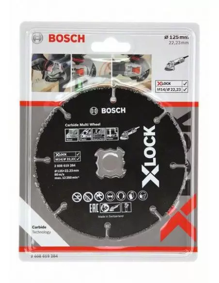 Disque à tronçonner Carbide Multi Wheel X-LOCK 125 mm - 2608619284 - Bosch