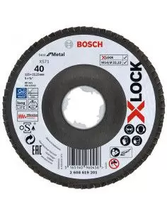 Disque à lamelles 125mm X-LOCK X571 Best for Metal - 2608619201 - Bosch