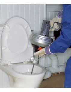 RIDGID 59787 Déboucheur de WC K-3 câble de déboucheur de WC de 91 cm avec tarière à bulbe pour déboucher les toilettes 