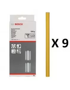 Bâtonnet de colle à fusion jaune 200mm 500gr (9 pièces) - 2607001176 - Bosch