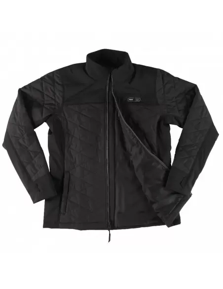 Veste chauffante femme matelassée Shiny Black + Batterie