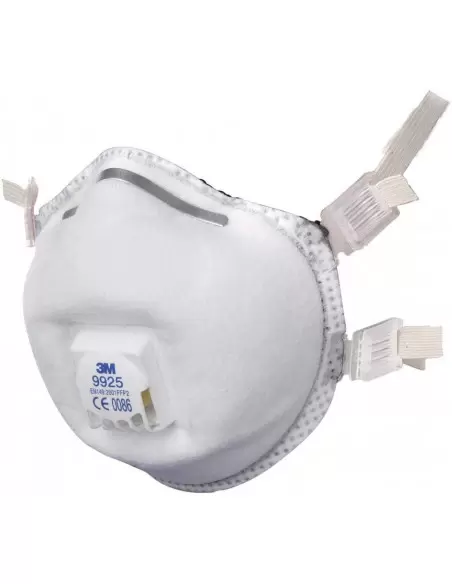 Masque respiratoire spécial soudage jetable avec soupape FFP2 NR D (boîte de 10) | 9925 - 3M