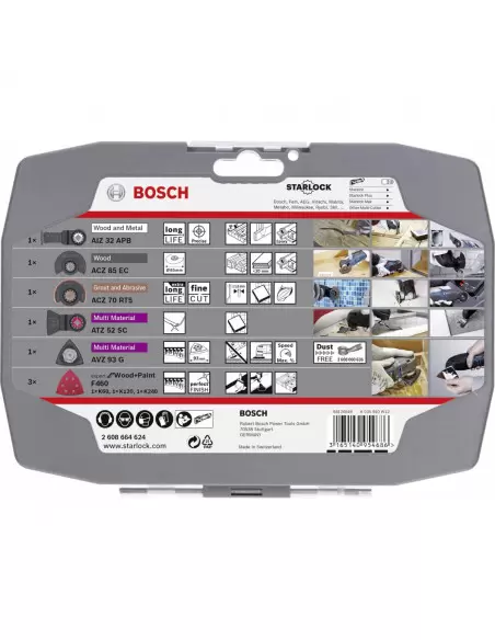 Coffret de lames Starlock spécial rénovation pour découpeur ponceur (5pièces) | 2608664624 - Bosch