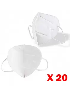 Masque de protection respiratoire type FFP2 norme KN95 (boite de 20) | CV-FFP2-STD-X20