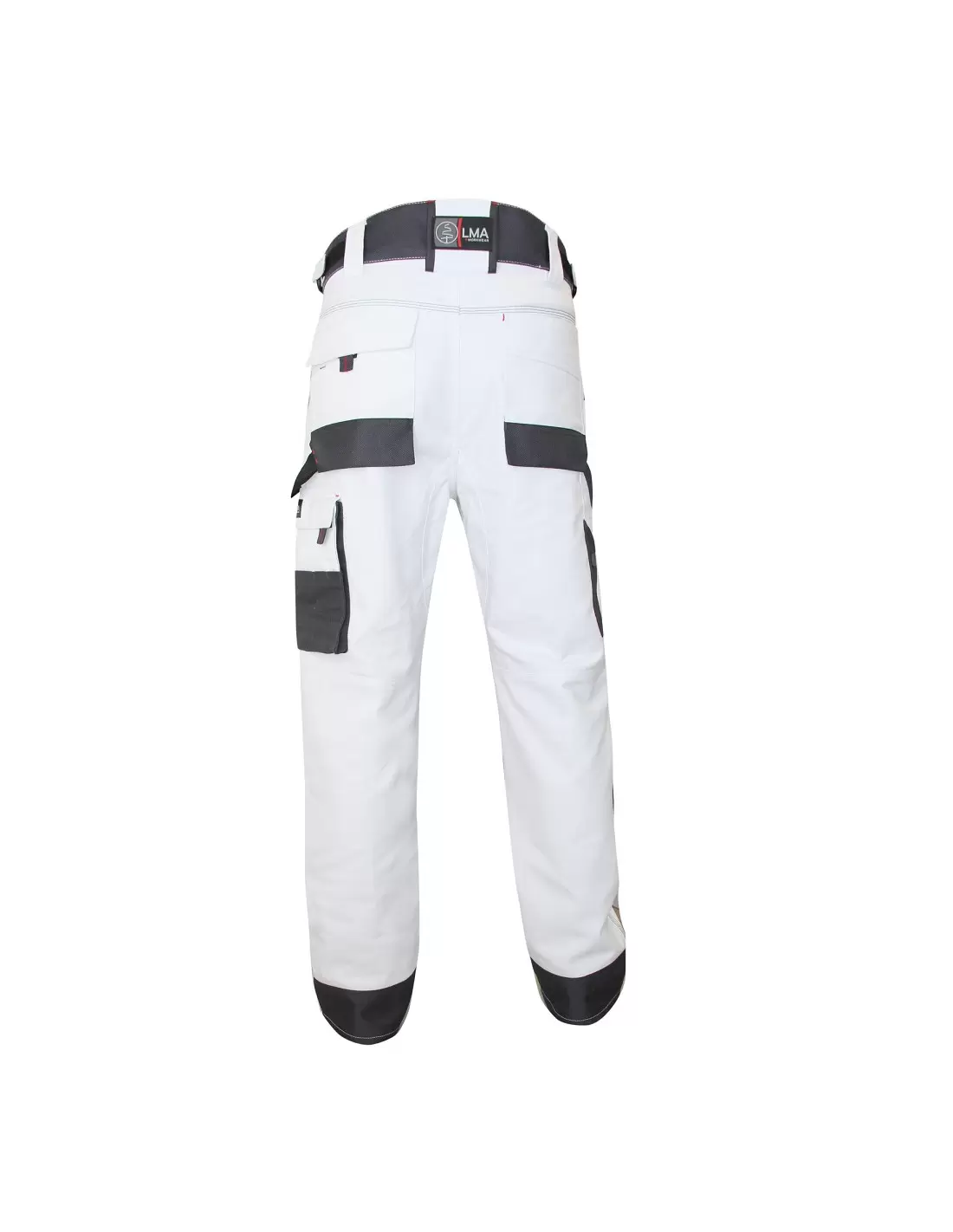 Pantalon de Travail Homme Nuancier Multipoches Bicolore Blanc / Gris, le  pantalon de peintre - LMA