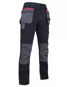 Pantalon de travail bicolore multipoches Argile - LMA