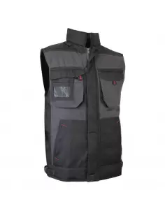 Gilet Bodywarmer de travail matelassé Gris/Noir | 2058 SABLE - LMA