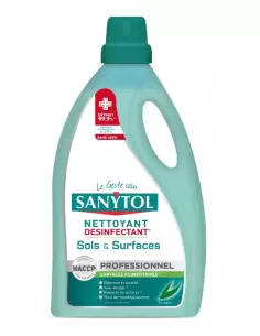 Désinfectant SANYTOL sols et surfaces professionnel eucalyptus 5 litres | 33661500 - SANYTOL