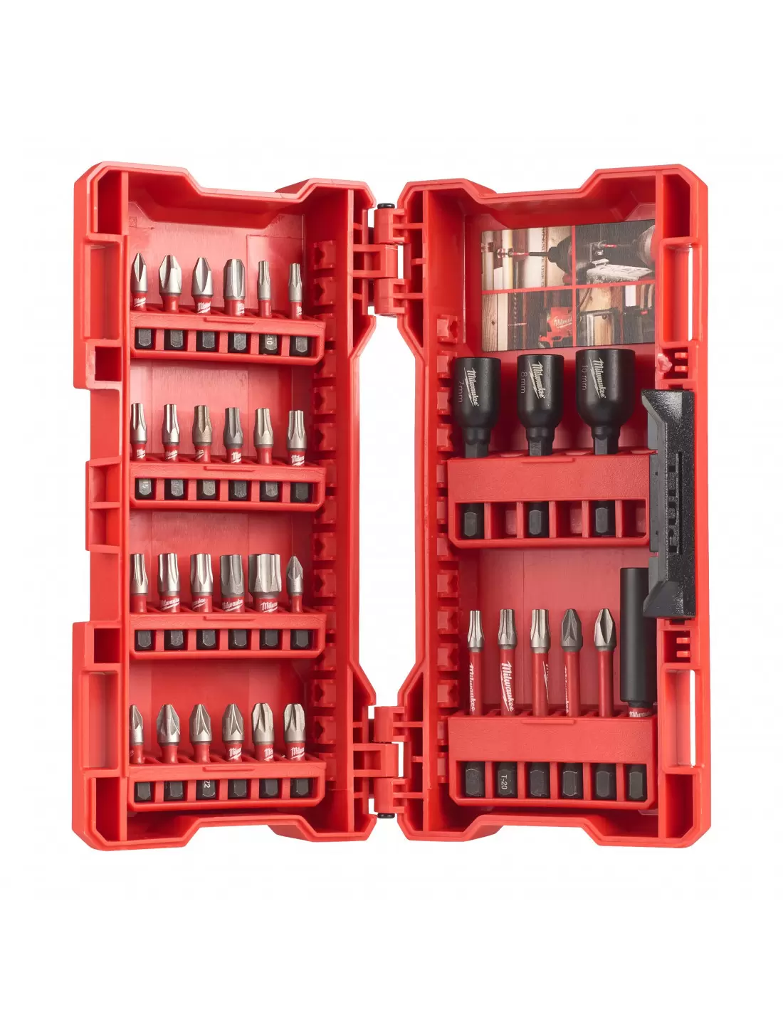 MILWAUKEE Coffret 14 embouts + porte-embout Shockwave - 4932430904
